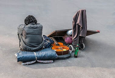 Homeless belongings on Paulista Street